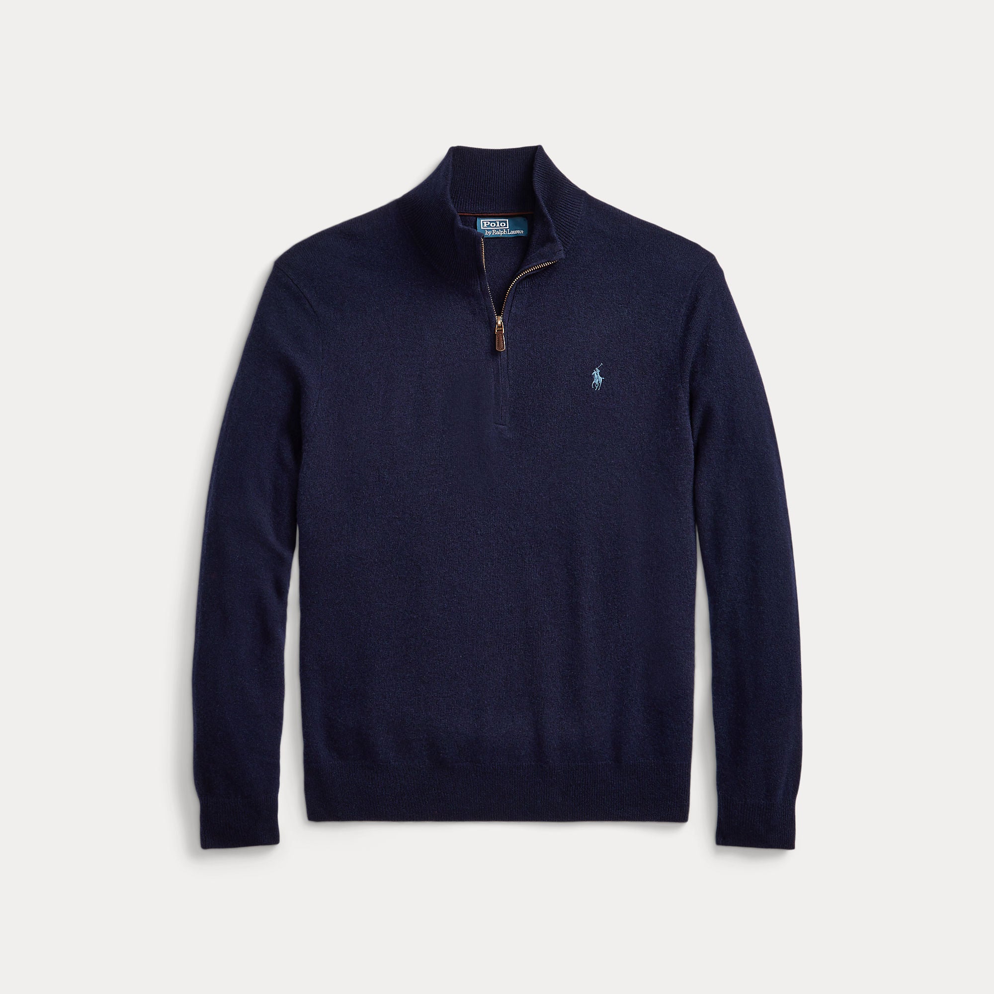 Ralph Lauren 100% Wool Half Zip Hunter Navy