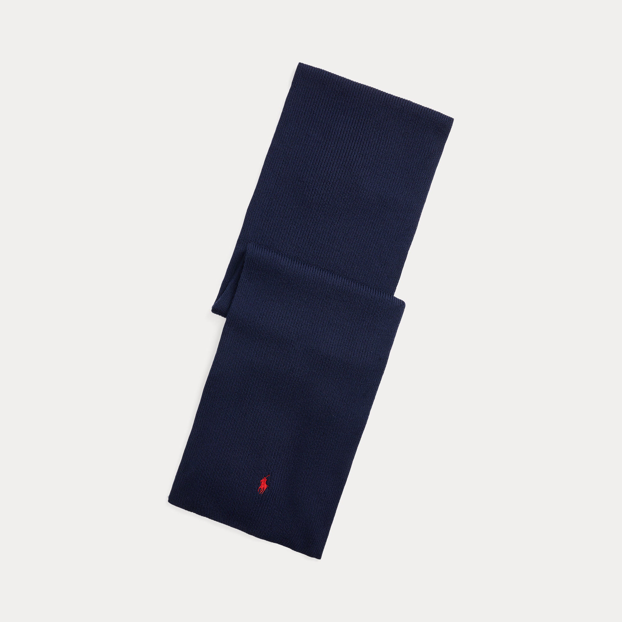 Ralph Lauren Signature Pony Wool Scarf Navy