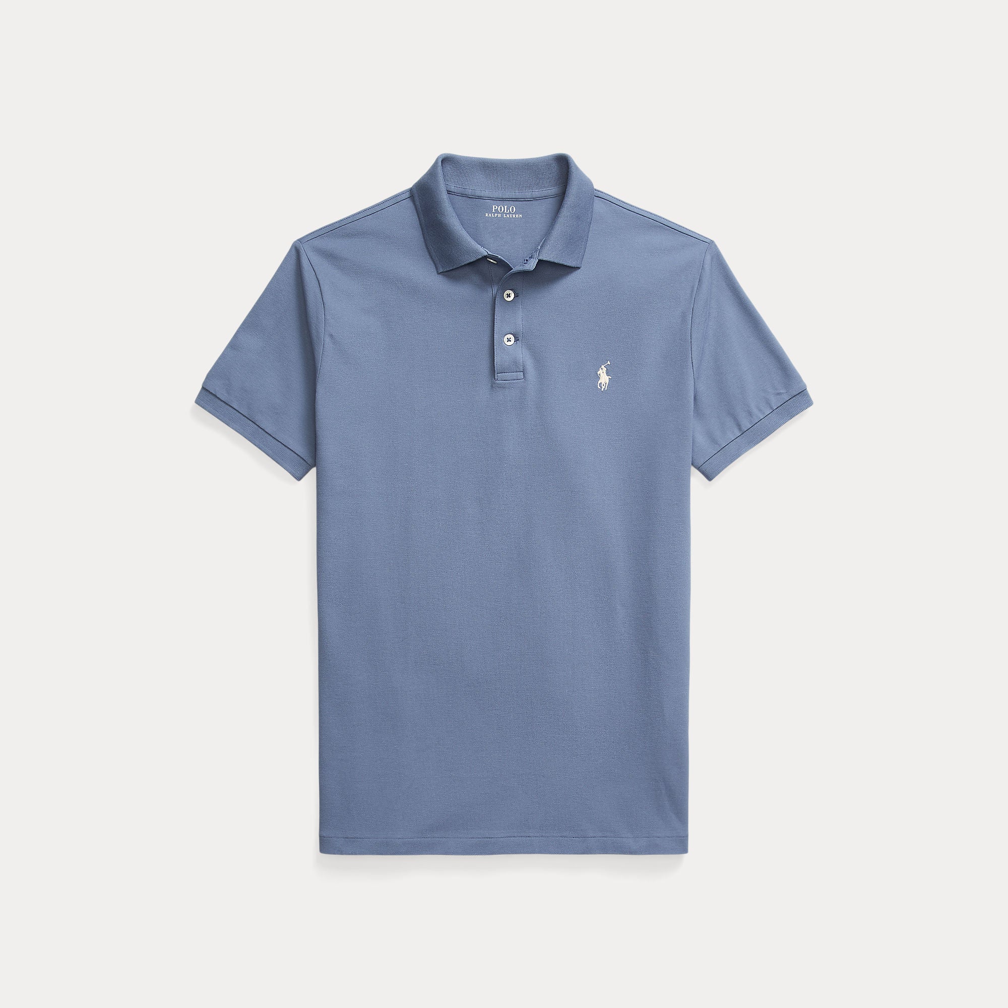 Ralph Lauren Custom Slim Stretch Polo Capri Blue