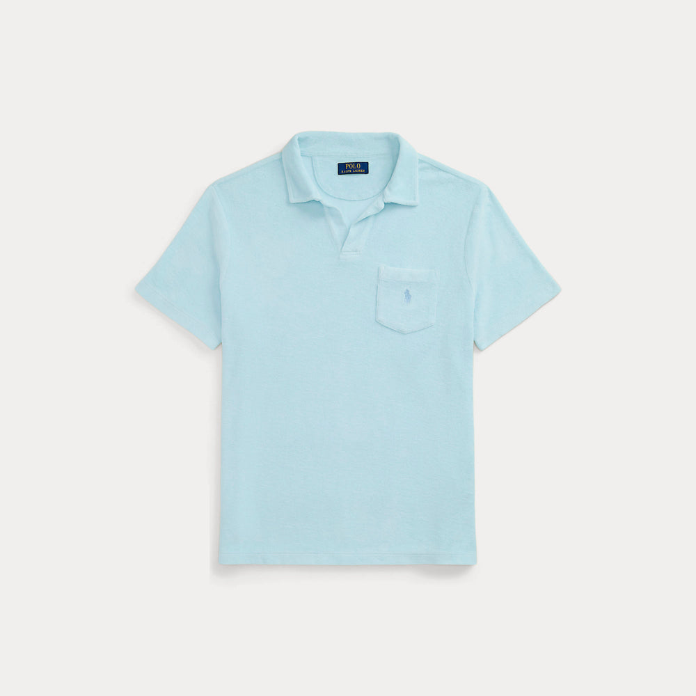 Ralph Lauren Mineral-Dyed Polo met Borstzak Sky