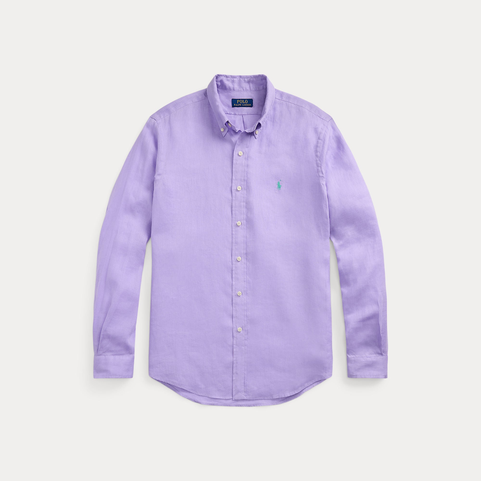 Ralph Lauren Slim Fit 100% Linnen Shirt Powder Purple