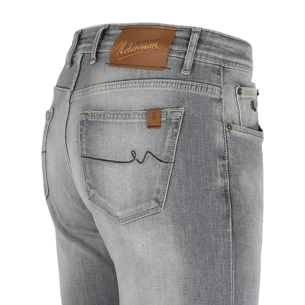 Atelier Noterman Jeans Slim Fit Denim Grijs A46