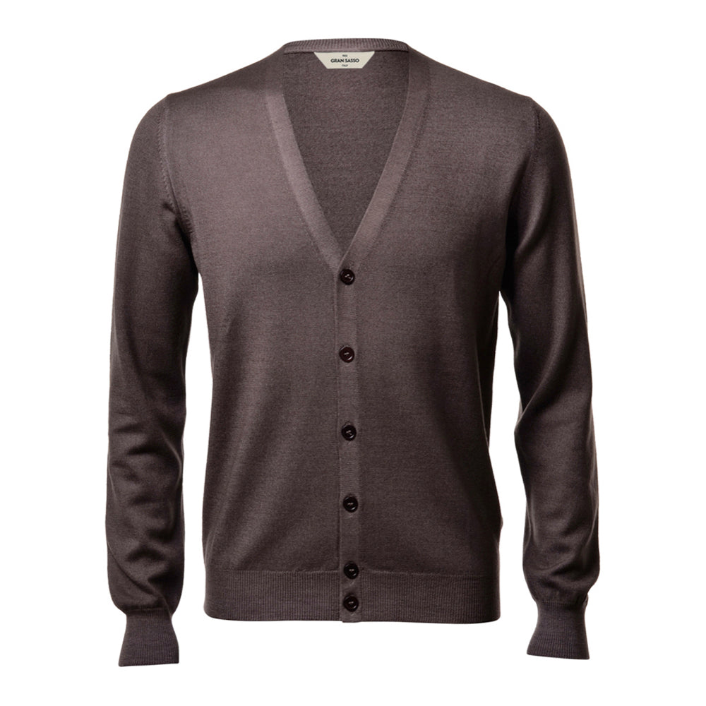 Gran Sasso Knoopvest Extra Fine Vintage Merino Beige