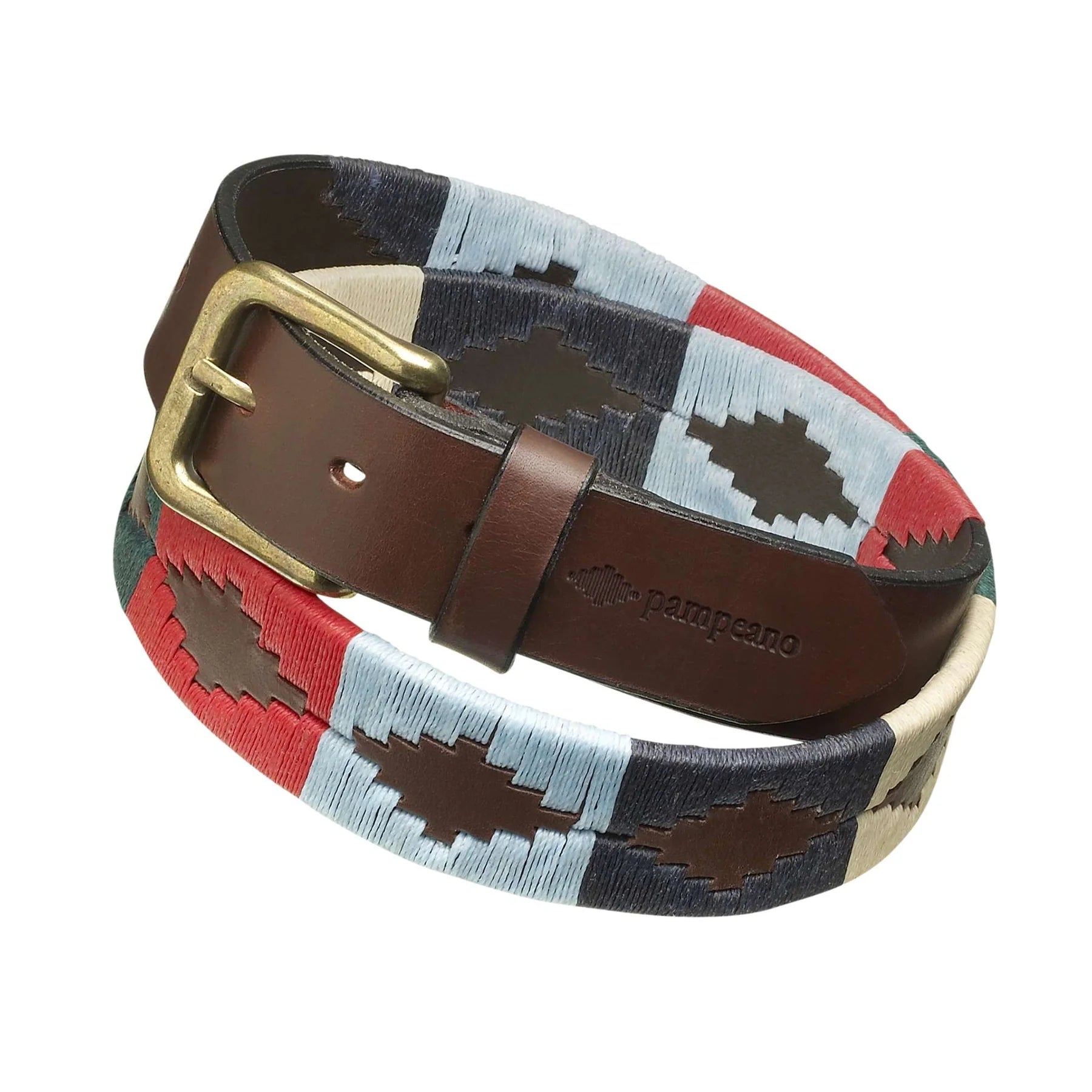 Pampeano Handwoven Premium Leather Polo Belt Multi