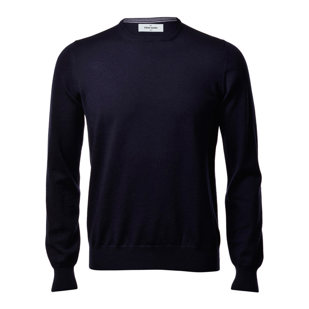 Gran Sasso Crewneck Extra Fine Merino Navy
